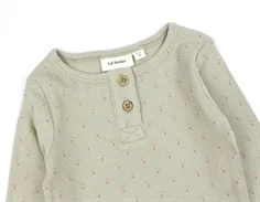 Lil Atelier moss gray blomstret top